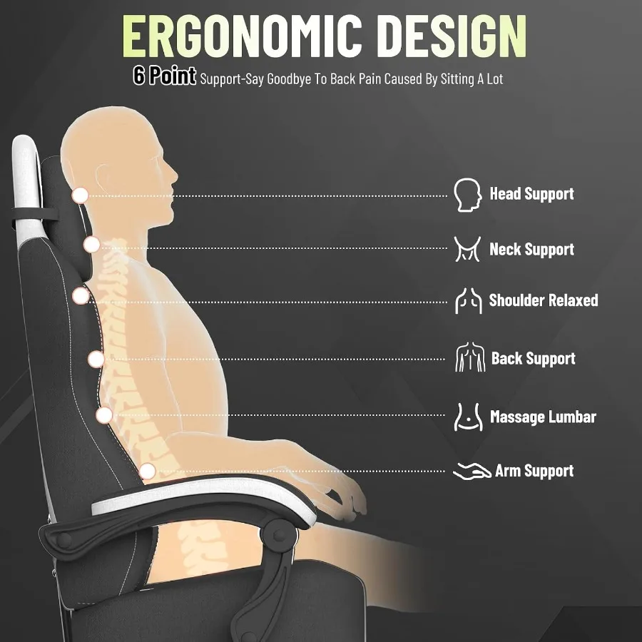 가정용 및 게임용으로 적합한 인체공학적 디자인의 사무용 - Ergonomic Office Chair 리뷰 및 가격